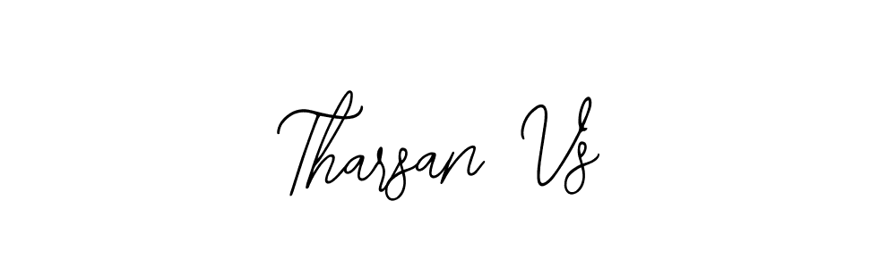 How to make Tharsan Vs name signature. Use Bearetta-2O07w style for creating short signs online. This is the latest handwritten sign. Tharsan Vs signature style 12 images and pictures png