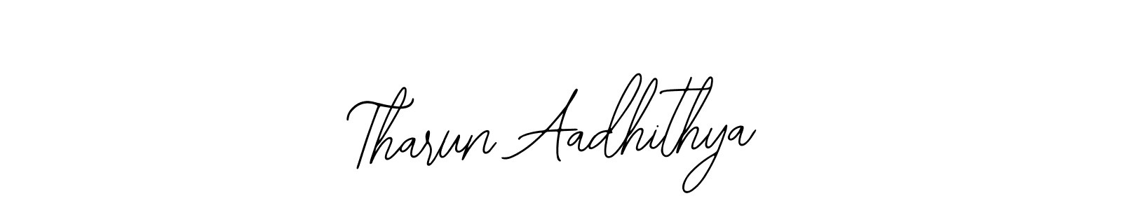 Design your own signature with our free online signature maker. With this signature software, you can create a handwritten (Bearetta-2O07w) signature for name Tharun Aadhithya. Tharun Aadhithya signature style 12 images and pictures png