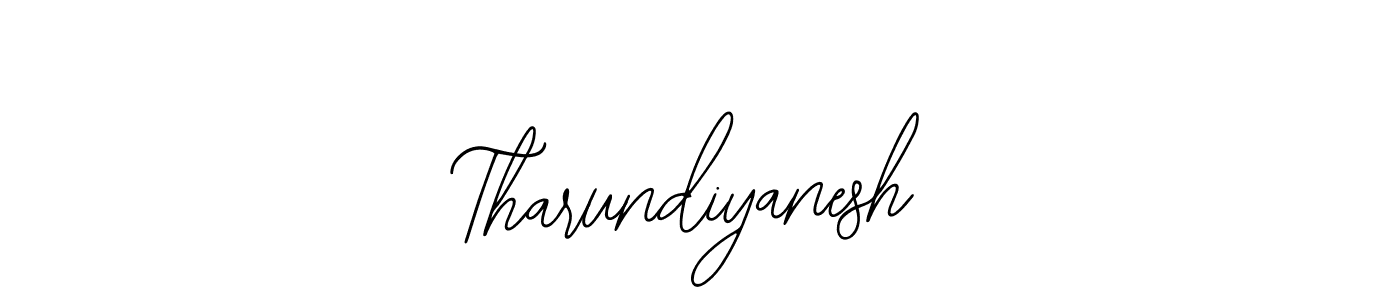 Use a signature maker to create a handwritten signature online. With this signature software, you can design (Bearetta-2O07w) your own signature for name Tharundiyanesh. Tharundiyanesh signature style 12 images and pictures png