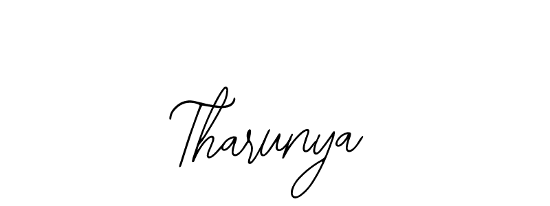 Design your own signature with our free online signature maker. With this signature software, you can create a handwritten (Bearetta-2O07w) signature for name Tharunya. Tharunya signature style 12 images and pictures png