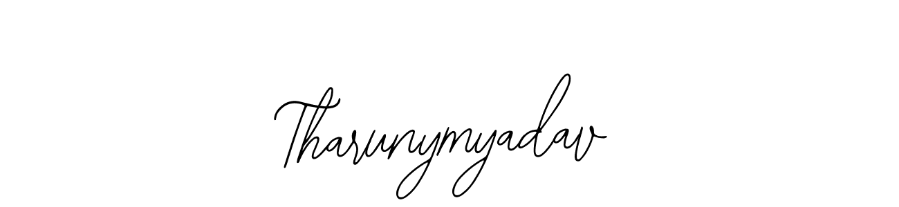 You should practise on your own different ways (Bearetta-2O07w) to write your name (Tharunymyadav) in signature. don't let someone else do it for you. Tharunymyadav signature style 12 images and pictures png