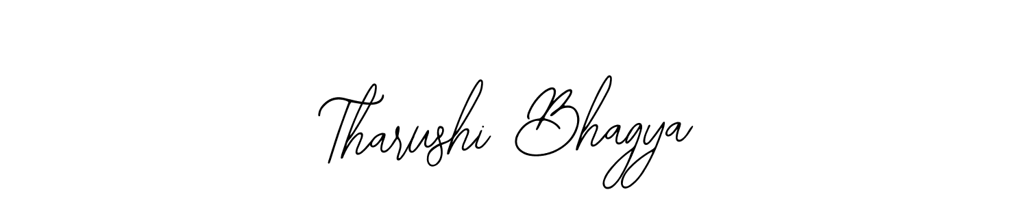 How to Draw Tharushi Bhagya signature style? Bearetta-2O07w is a latest design signature styles for name Tharushi Bhagya. Tharushi Bhagya signature style 12 images and pictures png