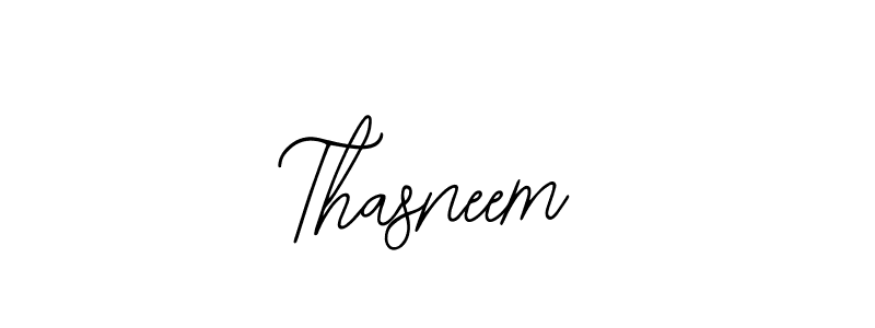 Use a signature maker to create a handwritten signature online. With this signature software, you can design (Bearetta-2O07w) your own signature for name Thasneem. Thasneem signature style 12 images and pictures png