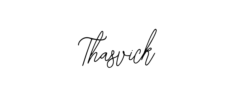 Design your own signature with our free online signature maker. With this signature software, you can create a handwritten (Bearetta-2O07w) signature for name Thasvick. Thasvick signature style 12 images and pictures png