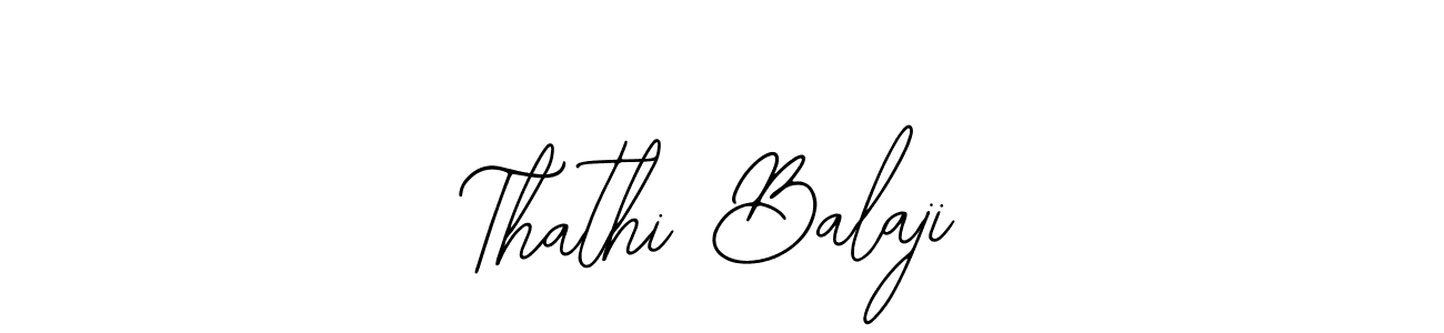 Similarly Bearetta-2O07w is the best handwritten signature design. Signature creator online .You can use it as an online autograph creator for name Thathi Balaji. Thathi Balaji signature style 12 images and pictures png