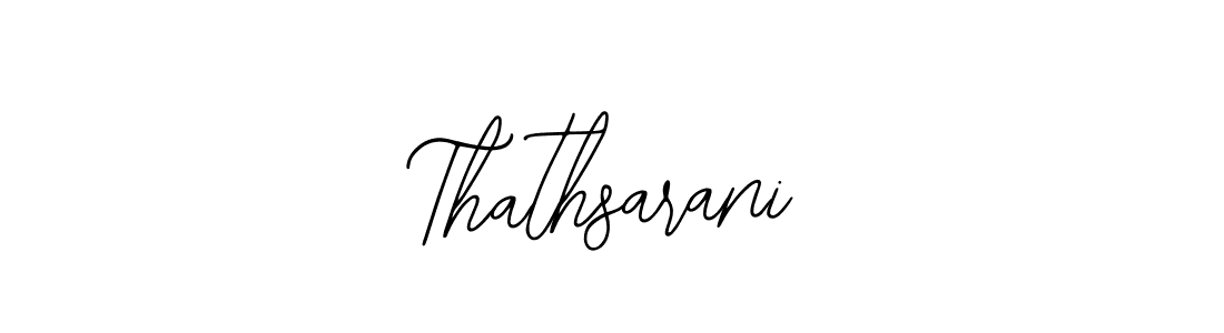 You should practise on your own different ways (Bearetta-2O07w) to write your name (Thathsarani) in signature. don't let someone else do it for you. Thathsarani signature style 12 images and pictures png