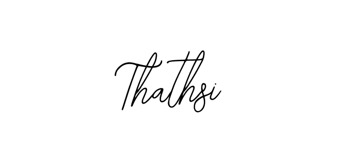 Use a signature maker to create a handwritten signature online. With this signature software, you can design (Bearetta-2O07w) your own signature for name Thathsi. Thathsi signature style 12 images and pictures png