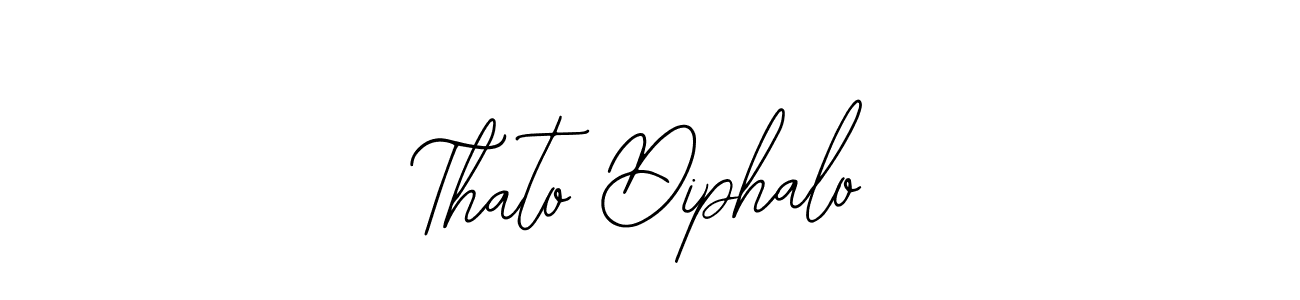 Use a signature maker to create a handwritten signature online. With this signature software, you can design (Bearetta-2O07w) your own signature for name Thato Diphalo. Thato Diphalo signature style 12 images and pictures png