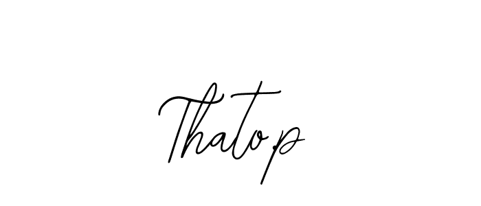 It looks lik you need a new signature style for name Thato.p. Design unique handwritten (Bearetta-2O07w) signature with our free signature maker in just a few clicks. Thato.p signature style 12 images and pictures png