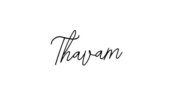 Design your own signature with our free online signature maker. With this signature software, you can create a handwritten (Bearetta-2O07w) signature for name Thavam. Thavam signature style 12 images and pictures png