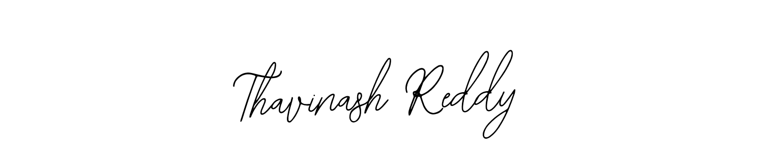 How to make Thavinash Reddy name signature. Use Bearetta-2O07w style for creating short signs online. This is the latest handwritten sign. Thavinash Reddy signature style 12 images and pictures png