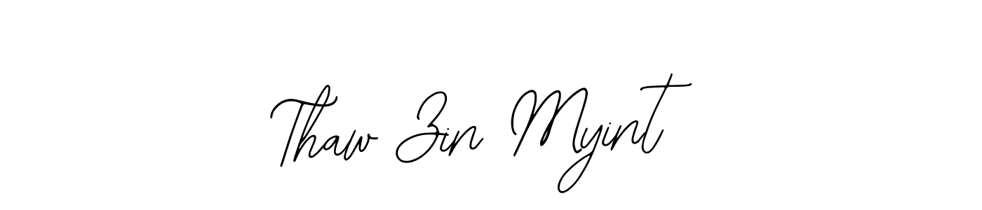if you are searching for the best signature style for your name Thaw Zin Myint. so please give up your signature search. here we have designed multiple signature styles  using Bearetta-2O07w. Thaw Zin Myint signature style 12 images and pictures png