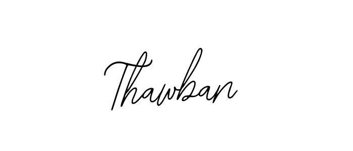 if you are searching for the best signature style for your name Thawban. so please give up your signature search. here we have designed multiple signature styles  using Bearetta-2O07w. Thawban signature style 12 images and pictures png