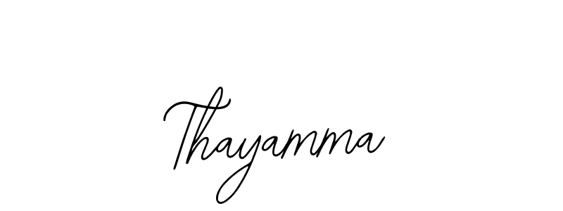Design your own signature with our free online signature maker. With this signature software, you can create a handwritten (Bearetta-2O07w) signature for name Thayamma. Thayamma signature style 12 images and pictures png