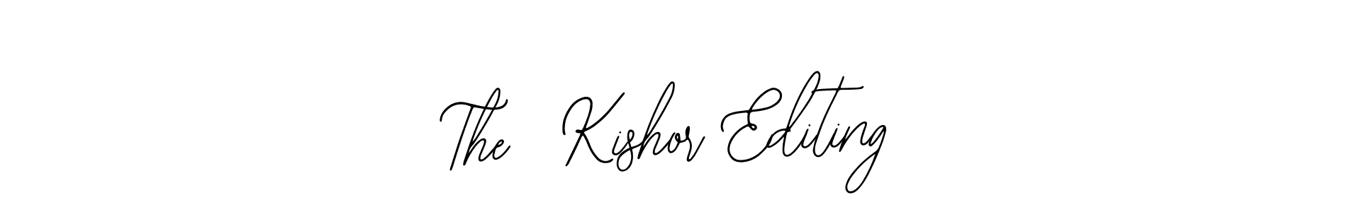 Also You can easily find your signature by using the search form. We will create The  Kishor Editing name handwritten signature images for you free of cost using Bearetta-2O07w sign style. The  Kishor Editing signature style 12 images and pictures png