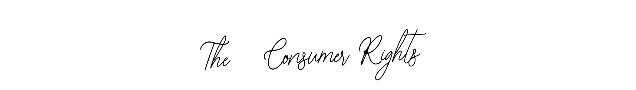 You should practise on your own different ways (Bearetta-2O07w) to write your name (The 8 Consumer Rights) in signature. don't let someone else do it for you. The 8 Consumer Rights signature style 12 images and pictures png