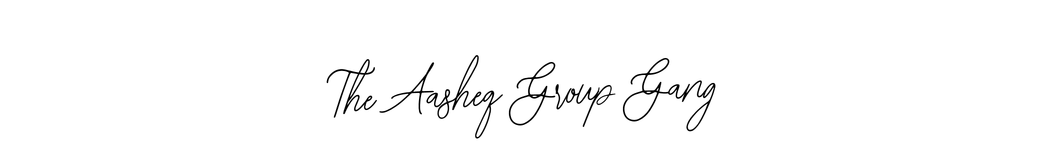 How to make The Aasheq Group Gang signature? Bearetta-2O07w is a professional autograph style. Create handwritten signature for The Aasheq Group Gang name. The Aasheq Group Gang signature style 12 images and pictures png