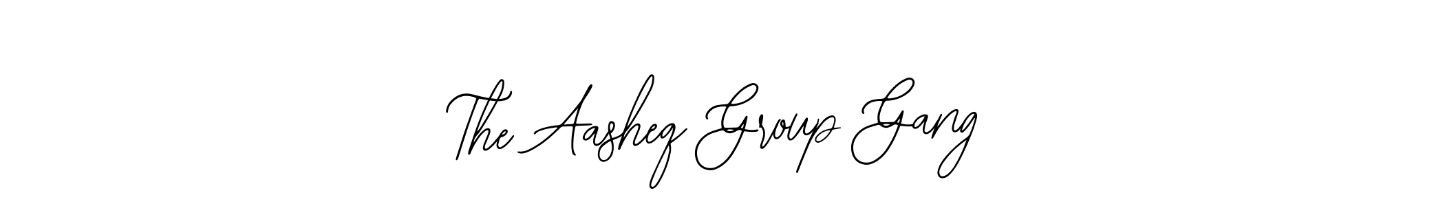 How to make The Aasheq Group Gang signature? Bearetta-2O07w is a professional autograph style. Create handwritten signature for The Aasheq Group Gang name. The Aasheq Group Gang signature style 12 images and pictures png