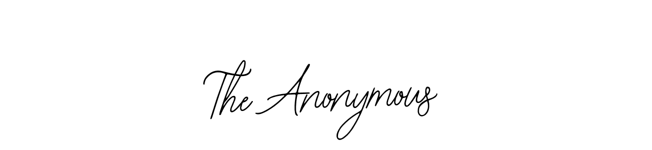 The best way (Bearetta-2O07w) to make a short signature is to pick only two or three words in your name. The name The Anonymous include a total of six letters. For converting this name. The Anonymous signature style 12 images and pictures png
