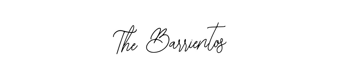 How to make The Barrientos name signature. Use Bearetta-2O07w style for creating short signs online. This is the latest handwritten sign. The Barrientos signature style 12 images and pictures png