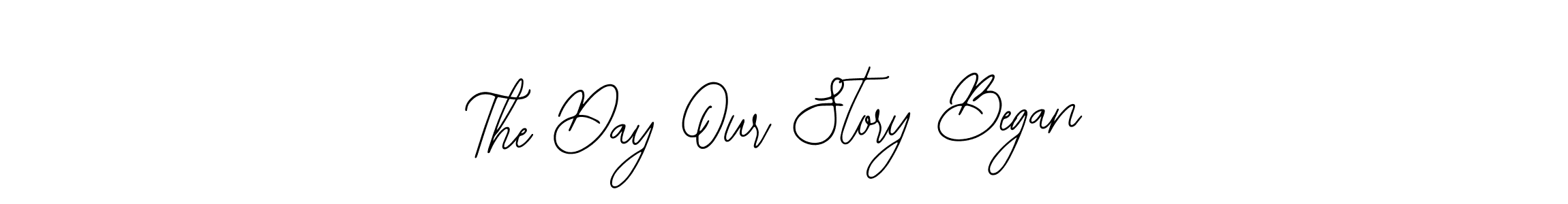 The best way (Bearetta-2O07w) to make a short signature is to pick only two or three words in your name. The name The Day Our Story Began include a total of six letters. For converting this name. The Day Our Story Began signature style 12 images and pictures png