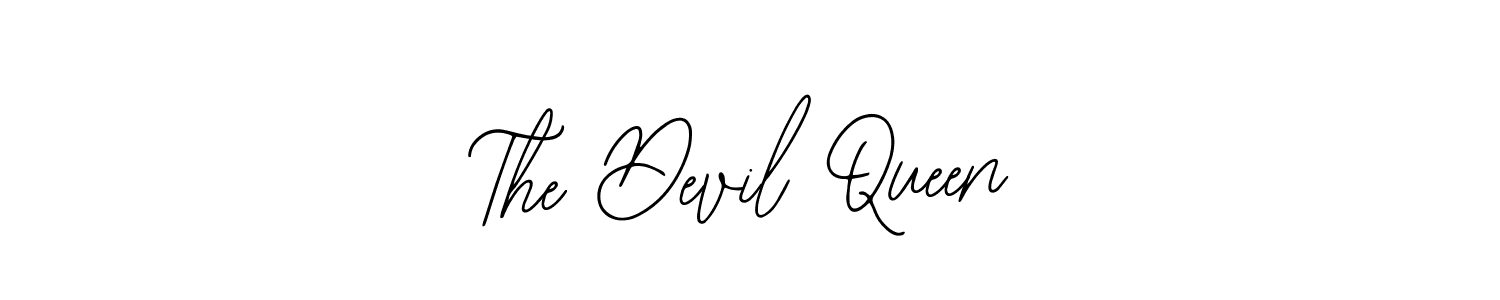if you are searching for the best signature style for your name The Devil Queen. so please give up your signature search. here we have designed multiple signature styles  using Bearetta-2O07w. The Devil Queen signature style 12 images and pictures png