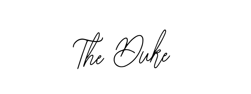 You should practise on your own different ways (Bearetta-2O07w) to write your name (The Duke) in signature. don't let someone else do it for you. The Duke signature style 12 images and pictures png