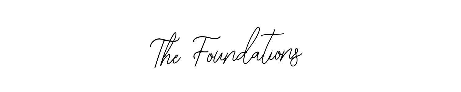 How to make The Foundations name signature. Use Bearetta-2O07w style for creating short signs online. This is the latest handwritten sign. The Foundations signature style 12 images and pictures png