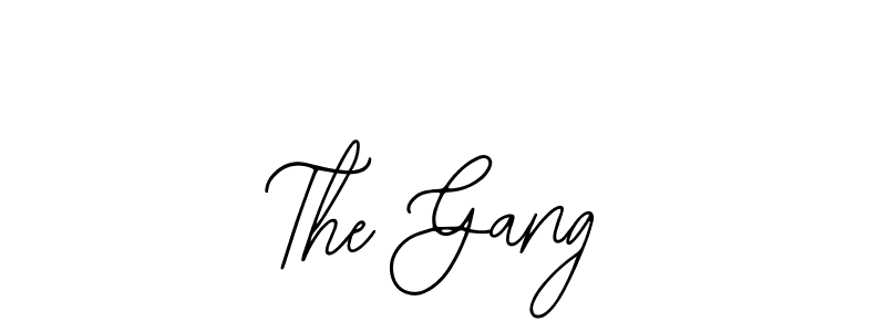 Also we have The Gang name is the best signature style. Create professional handwritten signature collection using Bearetta-2O07w autograph style. The Gang signature style 12 images and pictures png