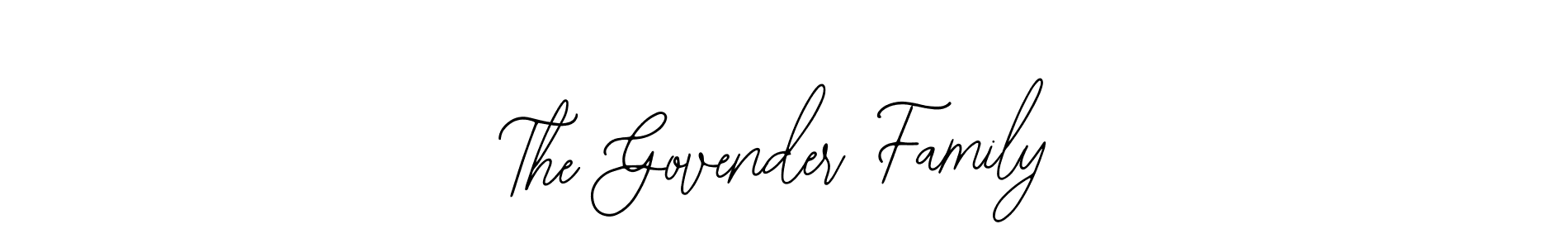 Use a signature maker to create a handwritten signature online. With this signature software, you can design (Bearetta-2O07w) your own signature for name The Govender Family. The Govender Family signature style 12 images and pictures png