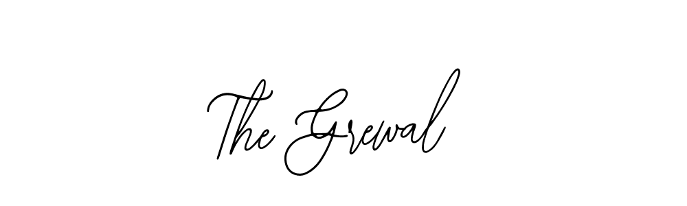 You should practise on your own different ways (Bearetta-2O07w) to write your name (The Grewal) in signature. don't let someone else do it for you. The Grewal signature style 12 images and pictures png
