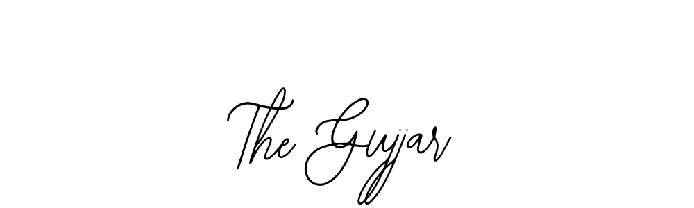 Design your own signature with our free online signature maker. With this signature software, you can create a handwritten (Bearetta-2O07w) signature for name The Gujjar. The Gujjar signature style 12 images and pictures png