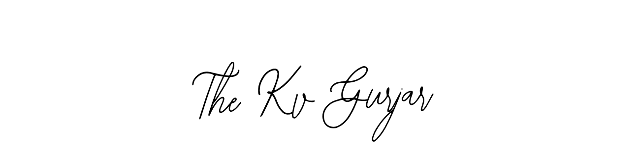 How to Draw The Kv Gurjar signature style? Bearetta-2O07w is a latest design signature styles for name The Kv Gurjar. The Kv Gurjar signature style 12 images and pictures png