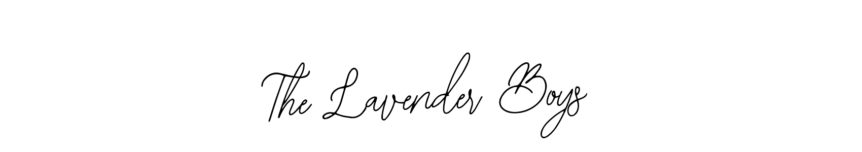 Use a signature maker to create a handwritten signature online. With this signature software, you can design (Bearetta-2O07w) your own signature for name The Lavender Boys. The Lavender Boys signature style 12 images and pictures png