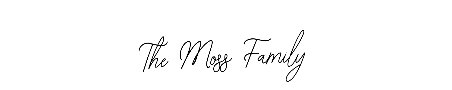 This is the best signature style for the The Moss Family name. Also you like these signature font (Bearetta-2O07w). Mix name signature. The Moss Family signature style 12 images and pictures png