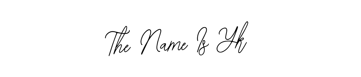 How to make The Name Is Yk name signature. Use Bearetta-2O07w style for creating short signs online. This is the latest handwritten sign. The Name Is Yk signature style 12 images and pictures png