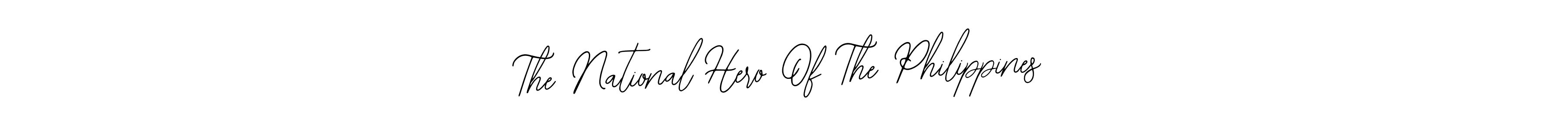 How to make The National Hero Of The Philippines name signature. Use Bearetta-2O07w style for creating short signs online. This is the latest handwritten sign. The National Hero Of The Philippines signature style 12 images and pictures png