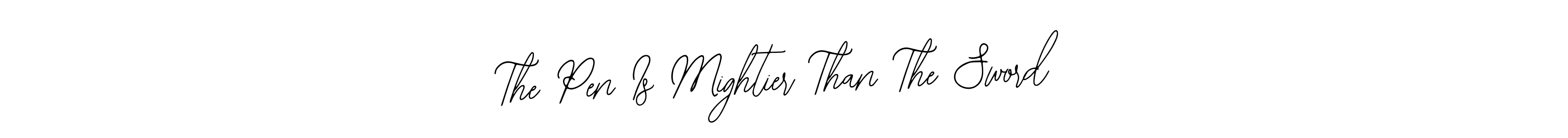 How to make The Pen Is Mightier Than The Sword name signature. Use Bearetta-2O07w style for creating short signs online. This is the latest handwritten sign. The Pen Is Mightier Than The Sword signature style 12 images and pictures png