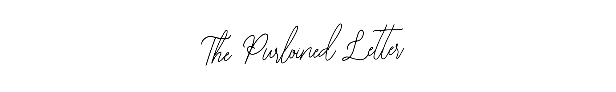 How to make The Purloined Letter signature? Bearetta-2O07w is a professional autograph style. Create handwritten signature for The Purloined Letter name. The Purloined Letter signature style 12 images and pictures png