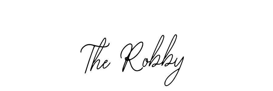 if you are searching for the best signature style for your name The Robby. so please give up your signature search. here we have designed multiple signature styles  using Bearetta-2O07w. The Robby signature style 12 images and pictures png