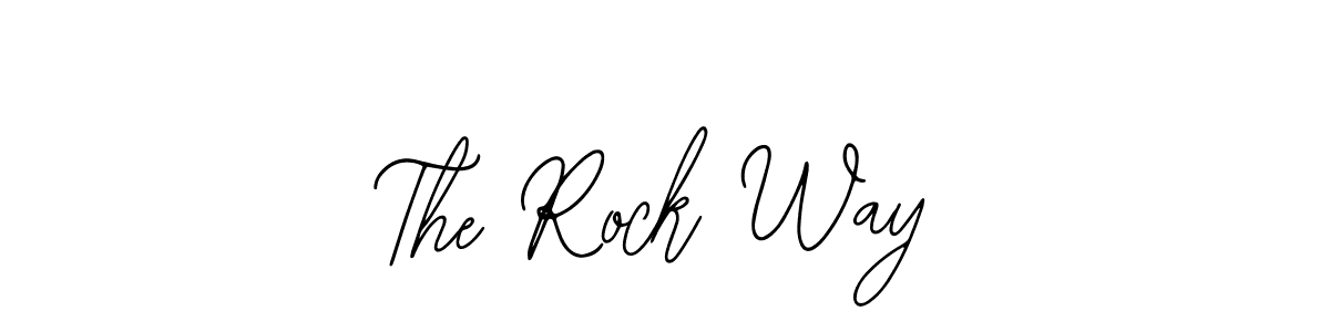 Design your own signature with our free online signature maker. With this signature software, you can create a handwritten (Bearetta-2O07w) signature for name The Rock Way. The Rock Way signature style 12 images and pictures png