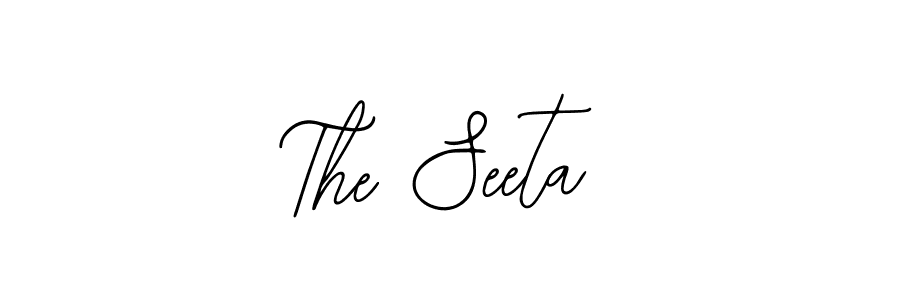 Design your own signature with our free online signature maker. With this signature software, you can create a handwritten (Bearetta-2O07w) signature for name The Seeta. The Seeta signature style 12 images and pictures png
