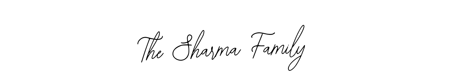 Also You can easily find your signature by using the search form. We will create The Sharma Family name handwritten signature images for you free of cost using Bearetta-2O07w sign style. The Sharma Family signature style 12 images and pictures png