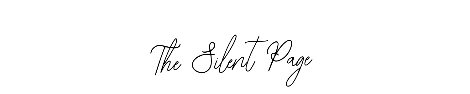 How to Draw The Silent Page signature style? Bearetta-2O07w is a latest design signature styles for name The Silent Page. The Silent Page signature style 12 images and pictures png