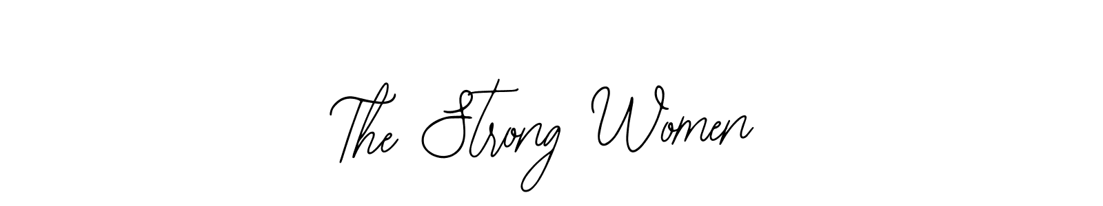 Design your own signature with our free online signature maker. With this signature software, you can create a handwritten (Bearetta-2O07w) signature for name The Strong Women. The Strong Women signature style 12 images and pictures png