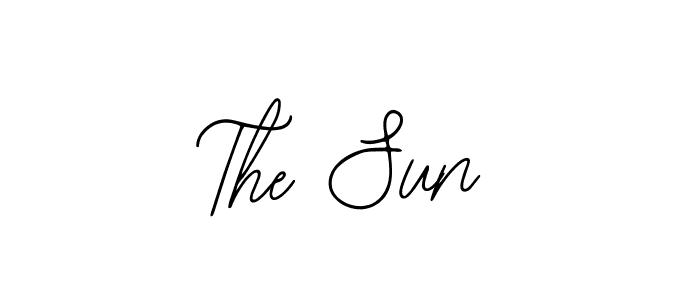Use a signature maker to create a handwritten signature online. With this signature software, you can design (Bearetta-2O07w) your own signature for name The Sun. The Sun signature style 12 images and pictures png