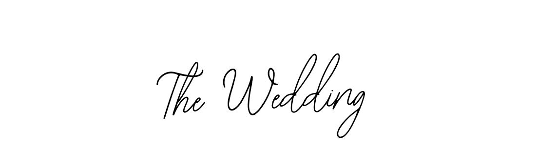 Make a beautiful signature design for name The Wedding. With this signature (Bearetta-2O07w) style, you can create a handwritten signature for free. The Wedding signature style 12 images and pictures png