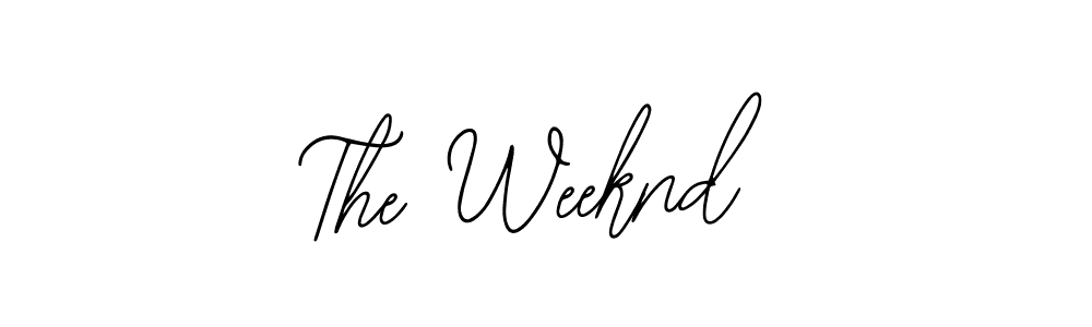 Design your own signature with our free online signature maker. With this signature software, you can create a handwritten (Bearetta-2O07w) signature for name The Weeknd. The Weeknd signature style 12 images and pictures png