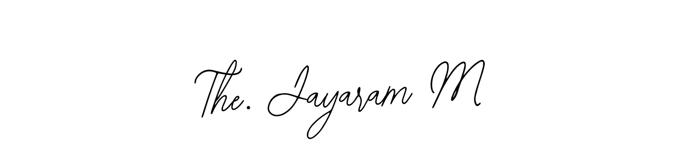 The best way (Bearetta-2O07w) to make a short signature is to pick only two or three words in your name. The name The. Jayaram M include a total of six letters. For converting this name. The. Jayaram M signature style 12 images and pictures png
