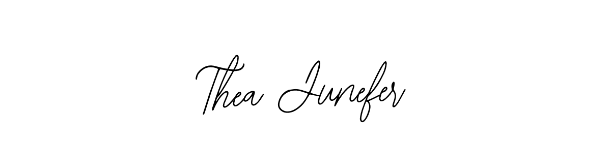 You should practise on your own different ways (Bearetta-2O07w) to write your name (Thea Junefer) in signature. don't let someone else do it for you. Thea Junefer signature style 12 images and pictures png